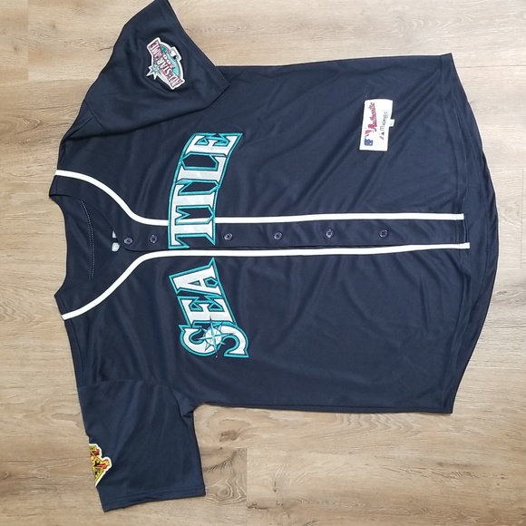 Shirts Ichiro Suzuki Mariners Mens Xl Stitched Throwback New Poshmark